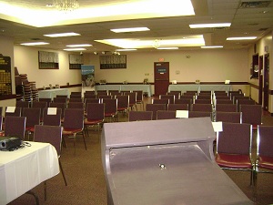 Ptbo Lions Centre - Swantson Room - Theatre Style - Podium View -300 wide